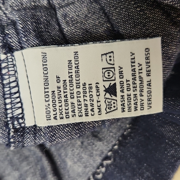 Vintage 90's Tommy Hilfiger Denim Dress with Pleats Toddler Girl Size 3T - Picture 12 of 12